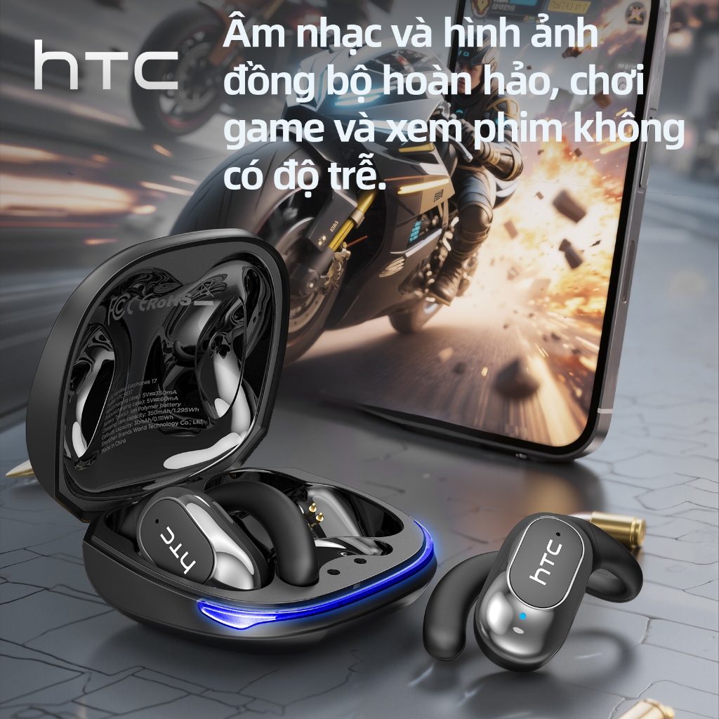 HTC NE17 Tai Nghe Phiên Dịch tai nghe bluetooth 6.0 Tai nghe TWS  Điều khiển cảm ứng Tuổi thọ pin dài HD Voice có Mic | BigBuy360 - bigbuy360.vn