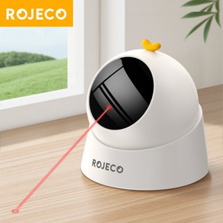 ROJECO Đồ chơi Laser mèo tự động 2 trong 1 Đồ chơi mèo tương tác Tích hợp cảm biến chuyển động thực Đồ chơi Laser cho mèo và thú cưng