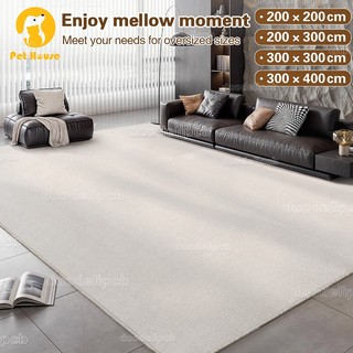250cmThảm kích thước lớn, Chống mài mòn thảm lau chân thảm chống trượt trang trí phòng ,chiếu tatami mùa hè thảm lau chân thảm trải sàn phòng ngủ thảm trải sàn phòng khách,Tấm thảm màu nâu nhạt