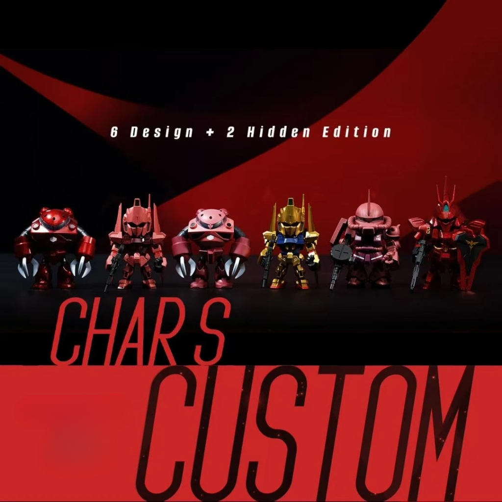 Bandai QAMSV MINI Char 's Blind Box Sazabi Gundam Blind Box Hình Mobile Suit Gundam Display Piece