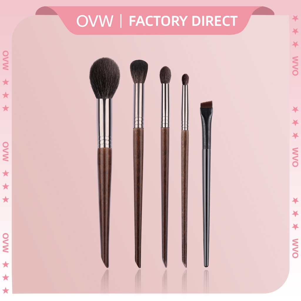 OVW Bộ cọ trang điểm Bàn chải pha trộn tóc dê Bàn chải nổi bật Blusher XQ571119