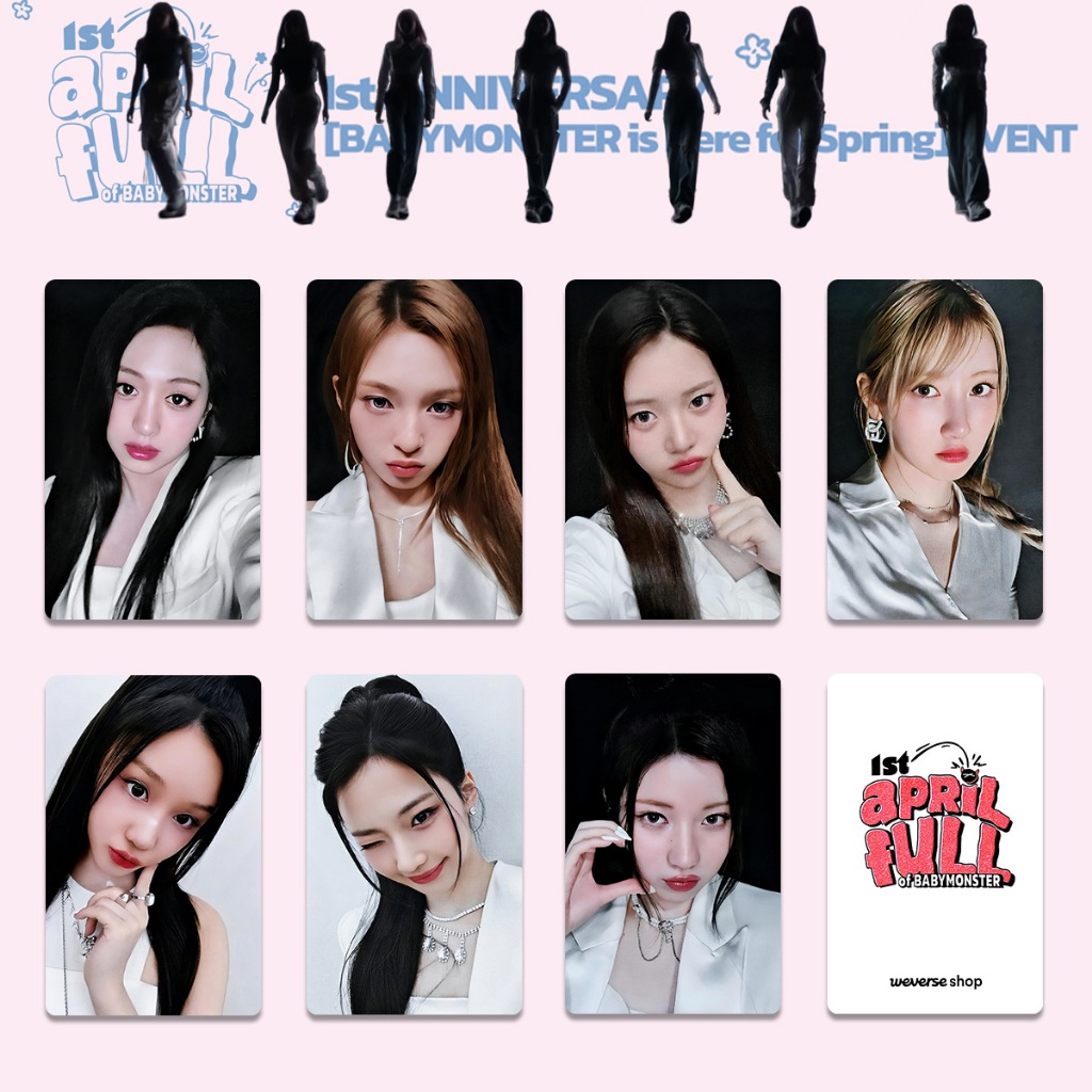 1-7 Chiếc BM Lomo Thẻ BABYMONS7ER Album SHEESH Bị kẹt Ở Giữa BATTER UP WVS ID Photocards AHYEON Ahye