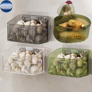 Hoeaden 1 Cái Nhà Bếp Tỏi Gừng Và Hành Trong Suốt Giỏ Bảo Quản Treo Tường Nhỏ Treo Tường Hộp Bảo Quản Treo Tường Giá Để Đồ VN