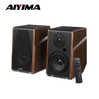  Aiyima S700 Active Bookshelf Loa 120W Bluetooth Không Dây Hệ Thống Âm Thanh HiFi Gỗ Kệ Sách Loa Đầu Ra Âm Thanh Loa Siêu Trầm 