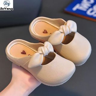 [Zy] Size 24-41 Hàng có sẵn cho trẻ em Giày che mũi dễ thương Dép đi trong nhà Giày đế mềm cho bé Giày phù hợp cho cha mẹ và con cái Giày chống nước chống @