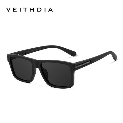 VEITHDIA Nam Thời Trang HD Phân Cực Vuông Kính Mát Chống Tia UV Quangchromic Ống Kính Lái Xe Kính Chống Nắng V7918