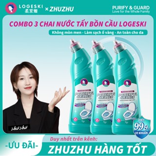 Nước tẩy bồn cầu Logeski - Không cần chà, diệt khuẩn, khử mùi, tẩy cặn canxi, đa năng