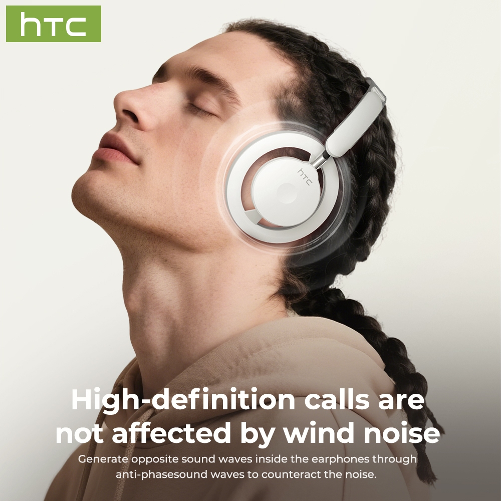 Tai nghe chụp tai HTC HPO6 bảo hành một năm Tai nghe Bluetooth AI dịch thời gian thực Bluetooth 5.4 Tai nghe không dây chống nước IPX5 | BigBuy360 - bigbuy360.vn