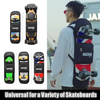 KUFUN Đeo Vai Túi Ván Trượt Có Thể Điều Chỉnh Dây Đeo Đôi Rocker Penny Board Đất Ván Lướt Ván Dài Điện Ván Trượt Túi Bảo Quản Mackar