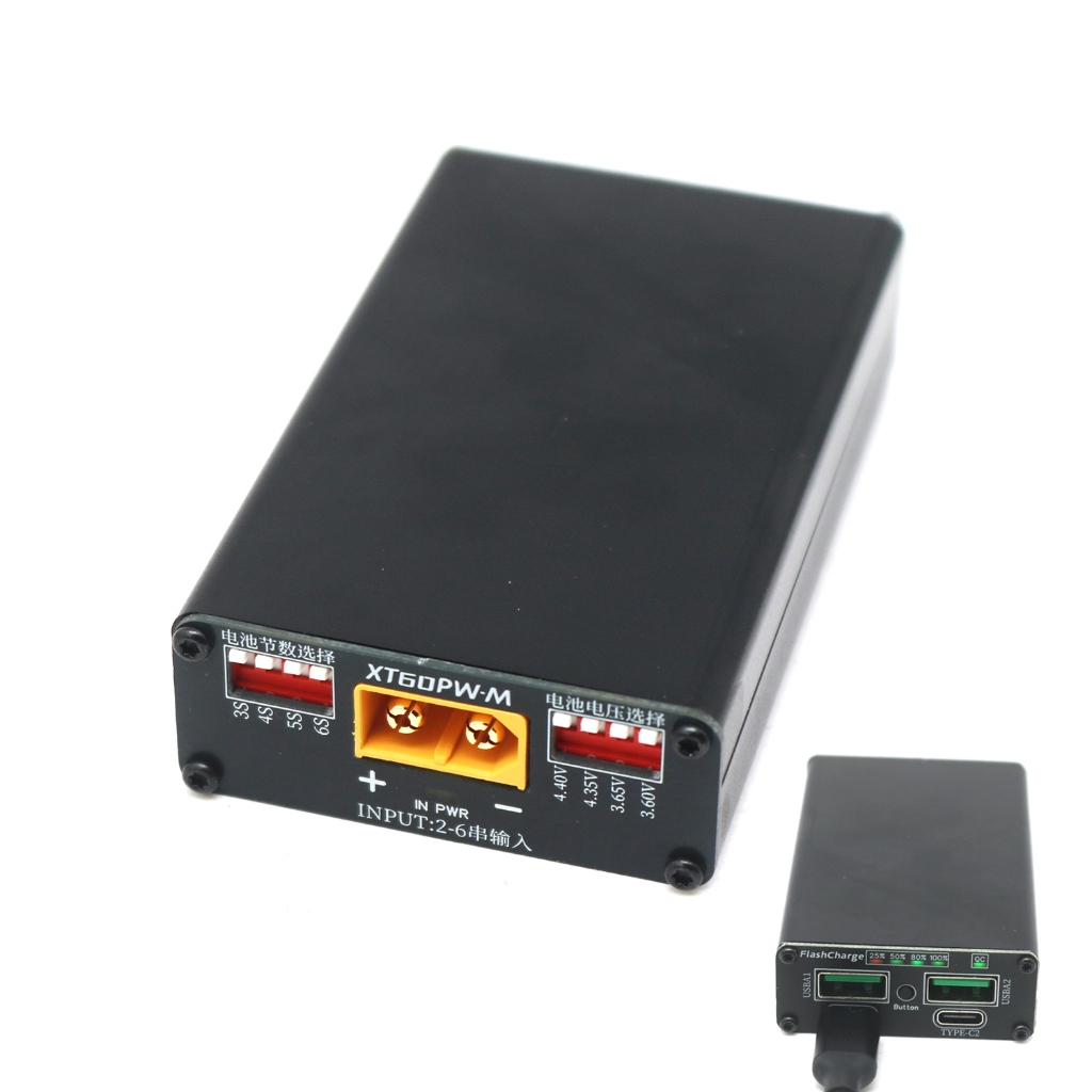 PD3.1 100W Sạc nhanh công suất cao 2S 3S 4S 5S 6S BMS Type-C Li-ion / LiFePO Pin Sạc / Xả XT60 Sạc f