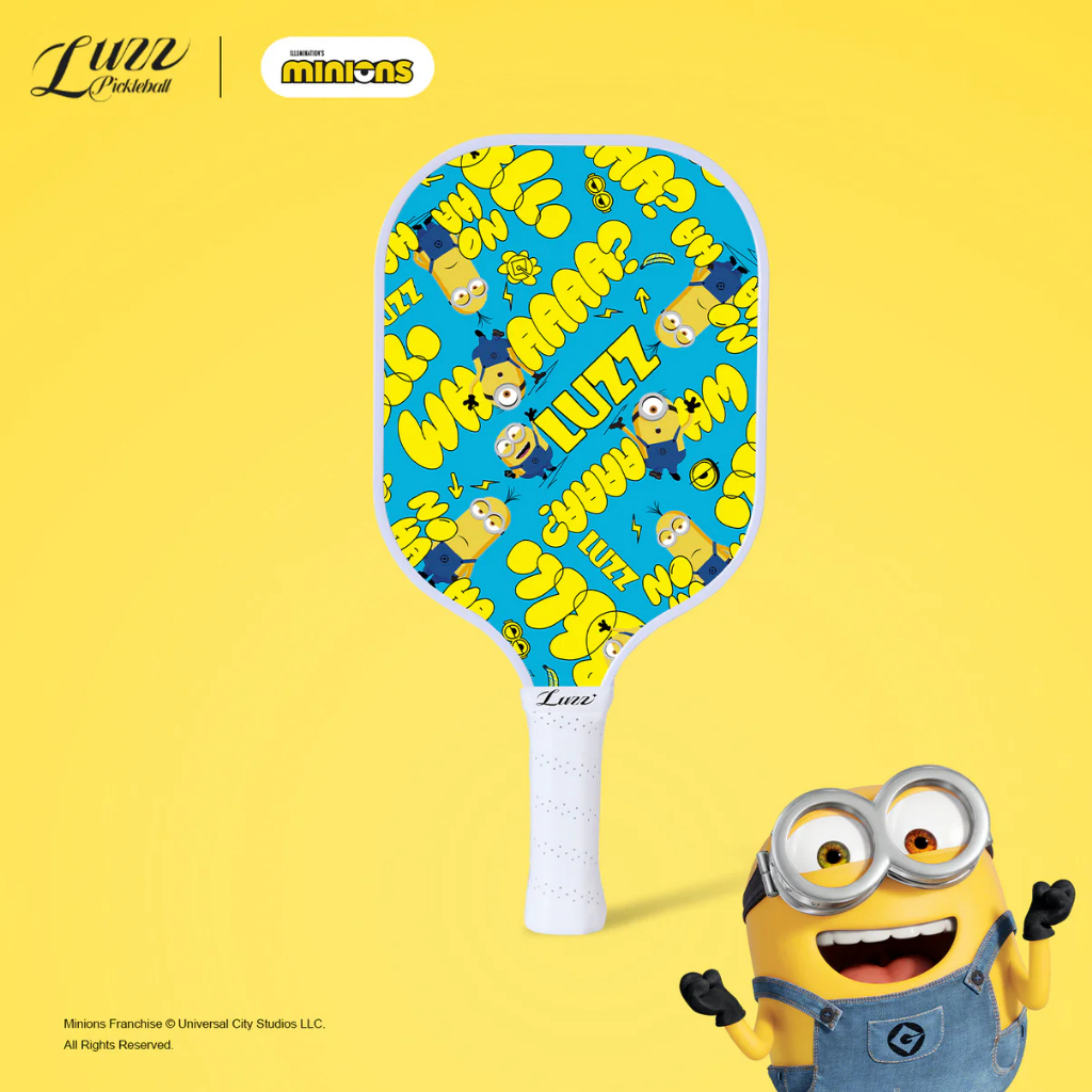 LUZZ Vợt Pickleball Minions Checker Champ Bản Gốc (16mm) T700 Sợi Carbon