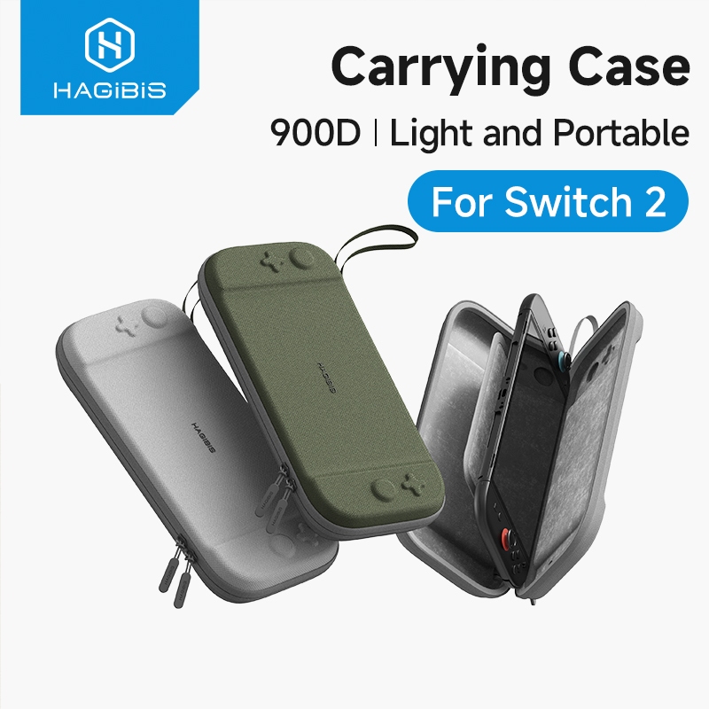 Hộp đựng Hagibis Nintendo Switch 2 với 10 hộp mực trò chơi Vỏ cứng bảo vệ Túi đựng du lịch di động