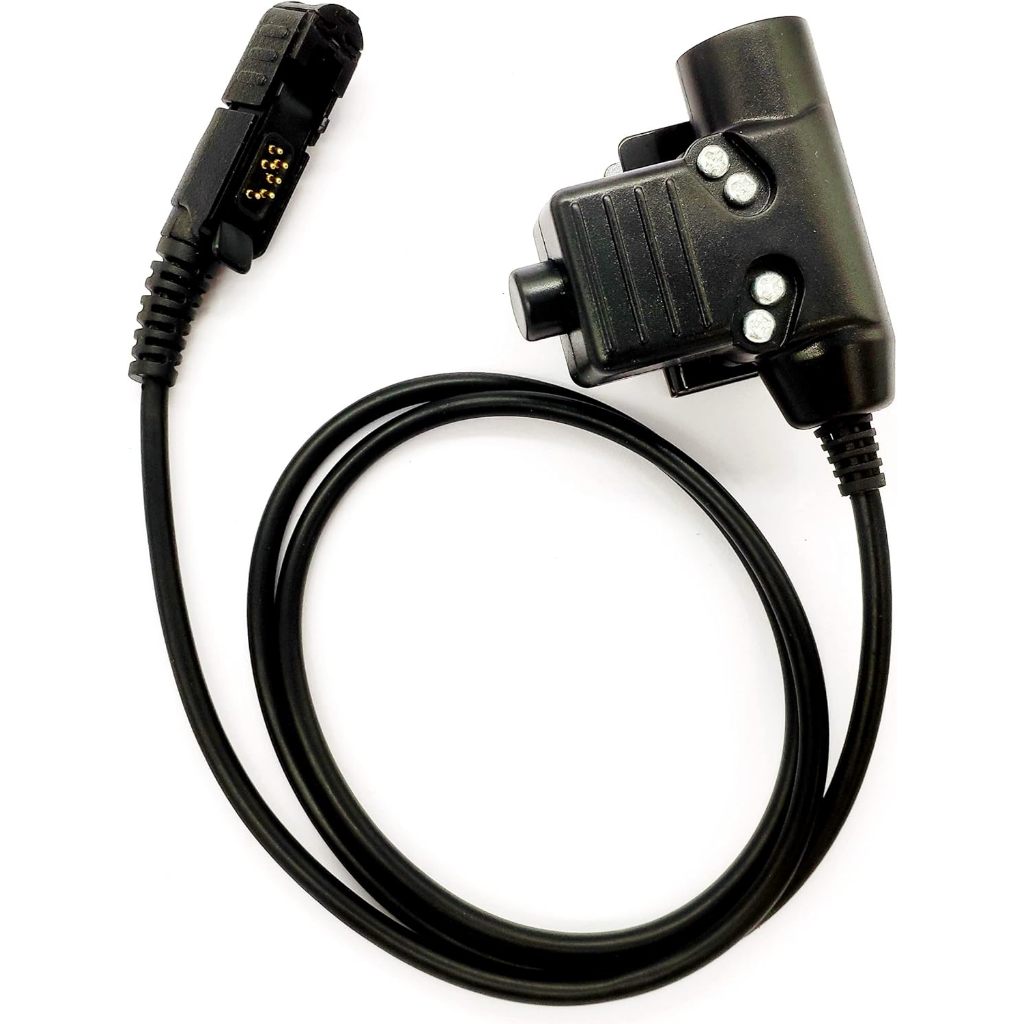 Chiến Thuật U94 PTT Adapter XIR 6600 Cáp Cho Motorola Radio XPR3500 XPR3500e XPR3000 XPR3300 Với PTT