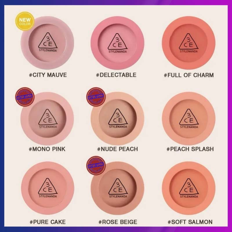 ☪ Cọ má hồng miễn phí Phấn Má Hồng 3CE Siêu Xinh Mịn Lì má hồng 3CE Face Blush