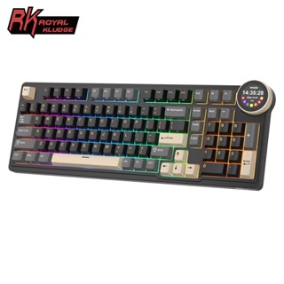 Royal Kludge RK N99 Phantom 98 Key Tri-Mode RGB Có Dây Bluetooth 2.4G Không Dây Với Màn Hình TFT Bàn Phím Cơ