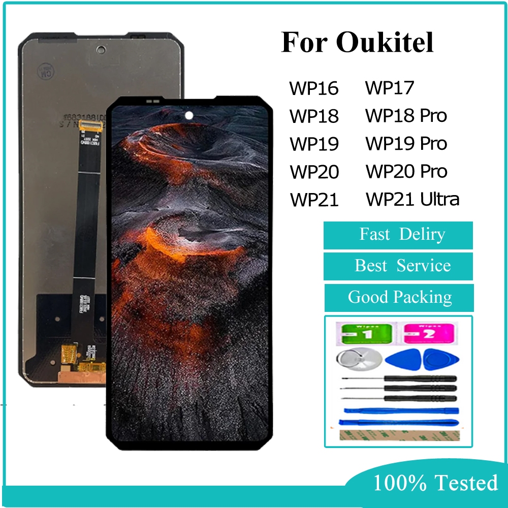 LCD Cho Oukitel WP16 WP17 WP18 WP19 Pro WP20 WP21 WP21 Ultra Màn Hình LCD Màn Hình Cảm Ứng Bộ Số Hóa