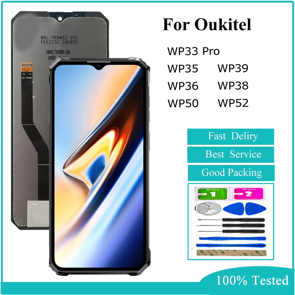 LCD Cho Oukitel WP33 Pro WP35 WP39 WP36 WP38 WP50 WP52 WP55 WP55 Pro Màn Hình LCD Bộ Số Hóa Cảm Ứng 