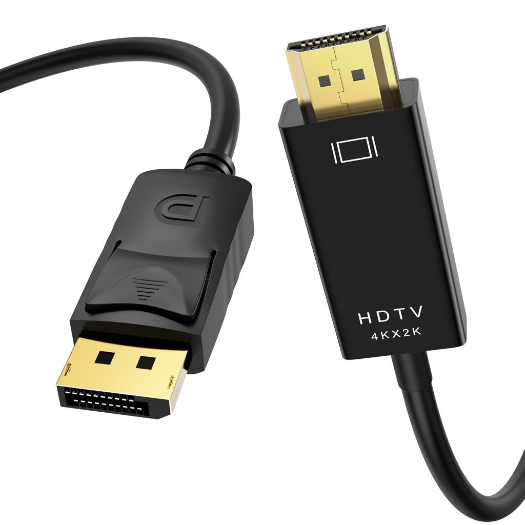 Cổng hiển thị sang HDMI Bộ chuyển đổi DP Male sang HDMI Male Bộ chuyển đổi cáp DP sang HDMI màu đen