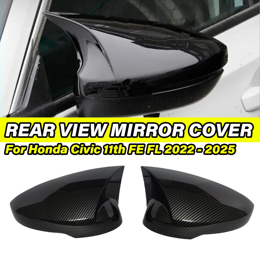 Dành Cho Xe Honda Civic 11th FE FL 2022-2025 R Type-R Gương Bên Nắp Gương Chiếu Hậu Nắp Cửa Ô Tô Bên