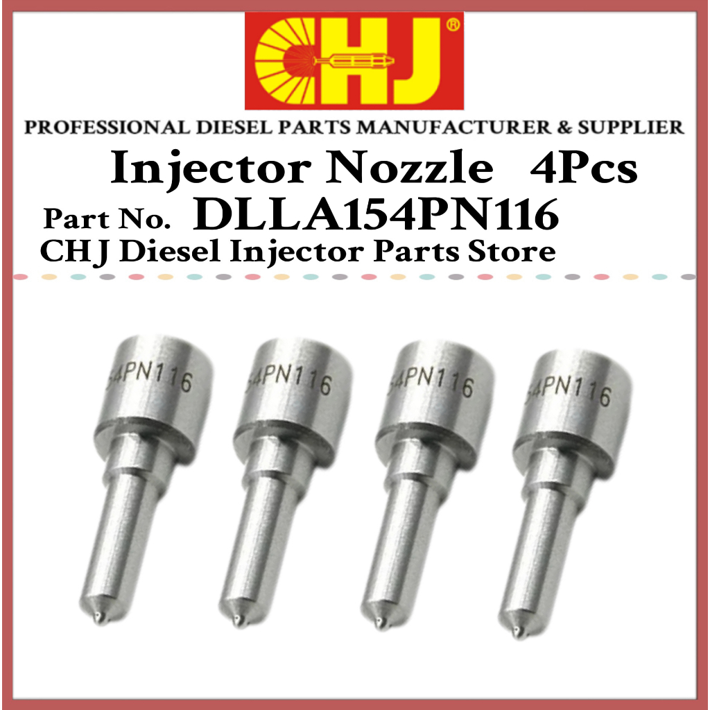 4 Đầu phun nhiên liệu Diesel DLLA154PN116 105017-1160 9432610289 DLLA154P002 cho ISUZU D-MAX Rodeo 4