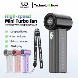  【Tặng quà Quạt để bàn tốc độ cao GOOJODOQ GFS007 10x Màn hình LED Công suất gió cải tiến và dây đeo di động Pin 4000mAh bền bỉ 