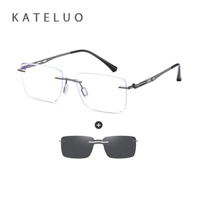 KATELUO Nam Kẹp Từ Kính Mát Phân Cực Kính Mát Kẹp Đa Năng Lái Xe Kính Mắt Cho Z7202