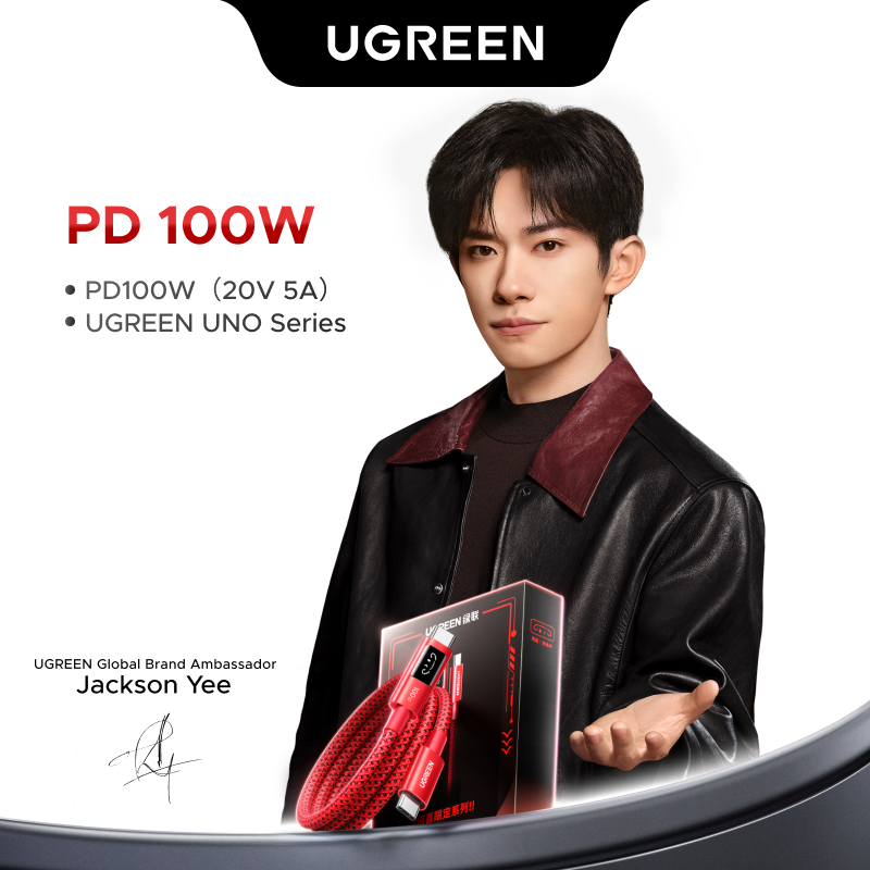 【Jackson Yee’s Pick】Cáp sạc nhanh UGREEN Uno 100W Type C E-Marker cho iPhone 16 Pro Max 15 Series Sa