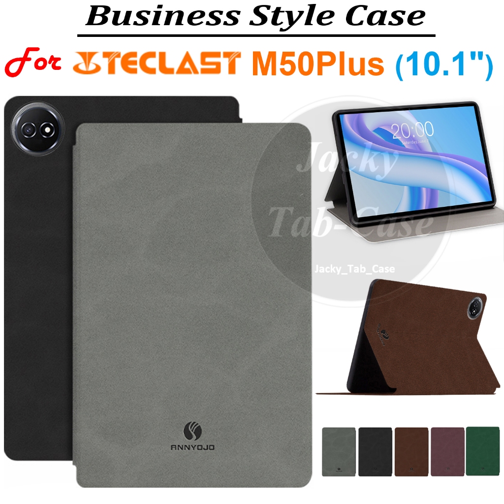 Dành Cho Teclast M50 Plus 10.1 "Vỏ Phong Cách Kinh Doanh Flip Stand Case M50Plus Android 14 Skin Fee