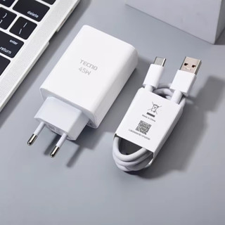 Chính Hãng TECNO 45W EU Sạc Siêu Nhanh Sạc Bộ Chuyển Đổi Nguồn 6A USB C Cho TECNO Camon 40 30 20 Pro 30S 5G Infinix Note 50S 50X Intel
