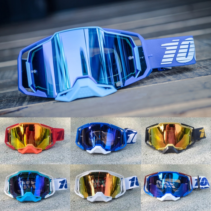 Thương Hiệu Motocross Kính 100 UV400 Bảo Vệ Xe Máy Kính Mũ Bảo Hiểm MTB Kính Dành Cho Nam Nữ Offroad