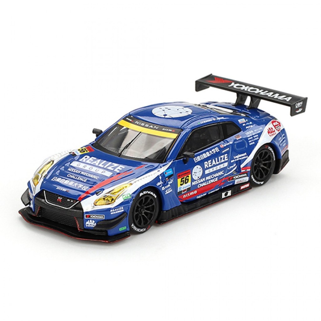 Mini GT MGT00859-BL 859 1 / 64 Nissan GT-R NISMO GT3 #56 REALIZE NISSAN CƠ CHALLENGE GT-R KONDO RACI