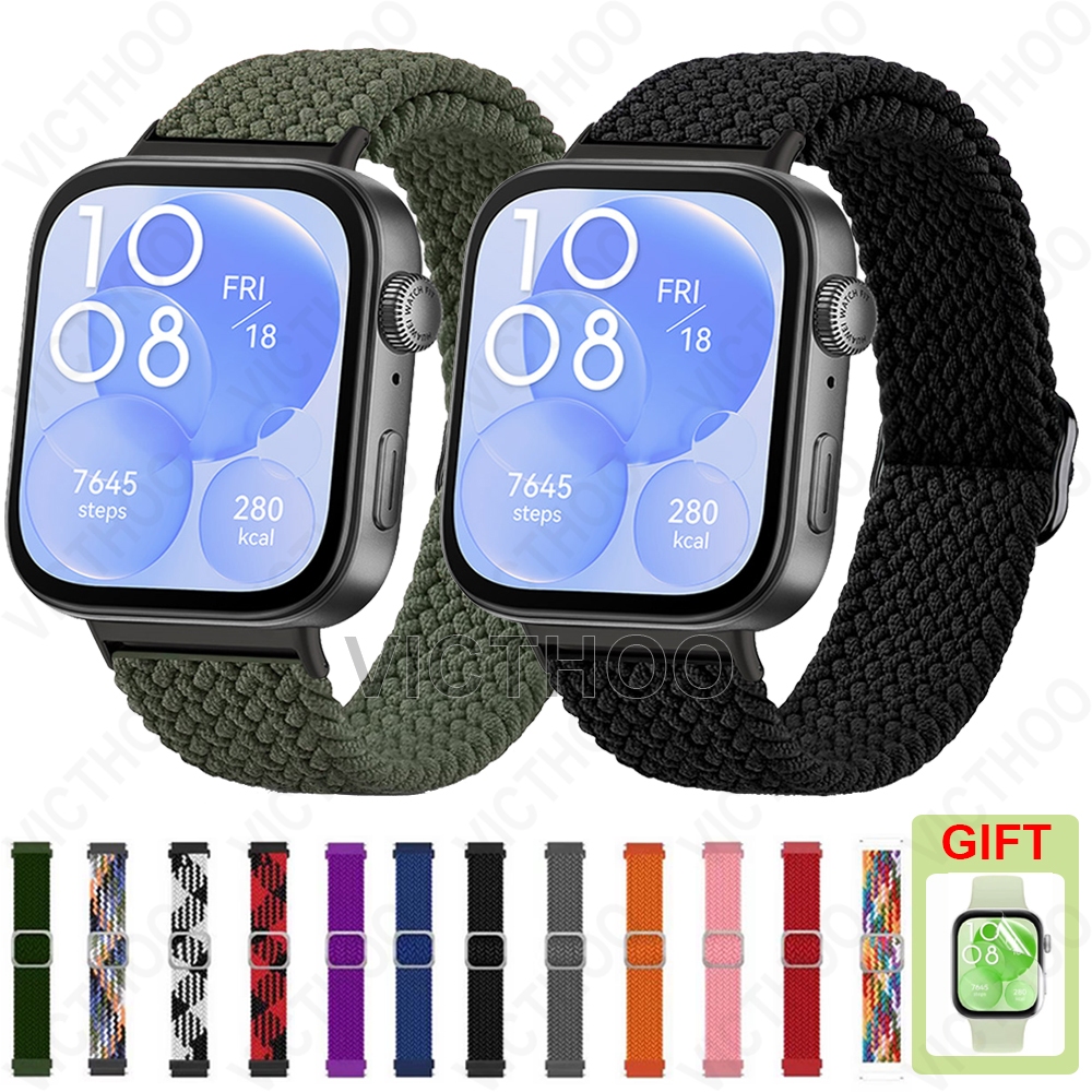 Dây đeo Nylon bện dây đeo thoáng khí cho Huawei Watch Fit 4 Pro 3 2 / Huawei Watch Fit Special Editi