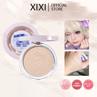 XIXI Ép Bột Chống Thấm Nước Lâu Dài Bảo Vệ Toàn Diện Mặt Nhỏ Gọn Thiết Lập Bột Kem Nền Trang Điểm Dầu 3 Màu Mỹ Phẩm NO.D718