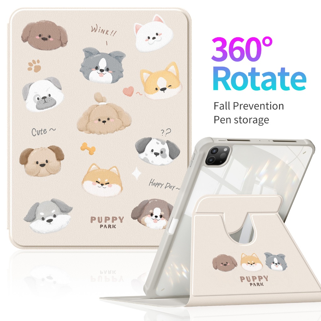 Cat and Dog Party IPad khung da bảo vệ Vỏ iPad cho iPad 10.9 / air5 / air4 / 11 inch iPad air5 / air