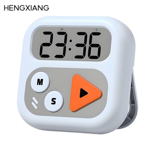 Hẹn giờ điện tử HENGNG Đếm lên / xuống (00: 00-99: 59) Mặt sau từ tính + Chân đế có thể gập lại Siêu di động