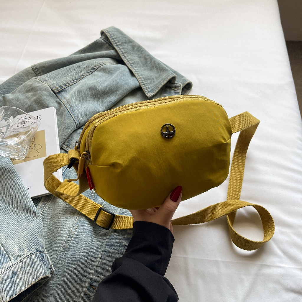 Ulzzang Túi đeo chéo thời trang chống nước dung tích lớn của Hàn Quốc Túi đeo ngực nữ