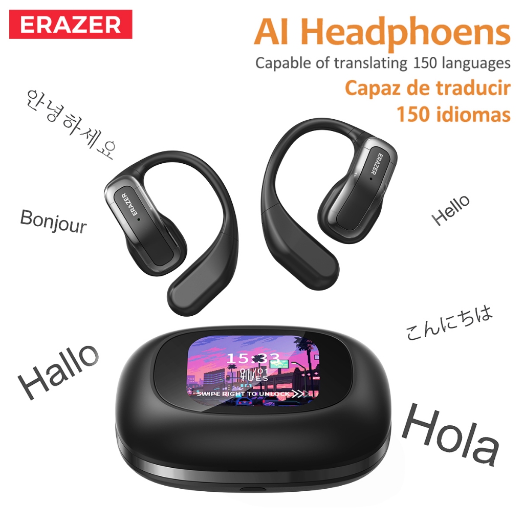 Tai nghe dịch thuật Lenovo ERAZER XP3 AI Tai nghe không dây LED Bluetooth 5.4 AI Tai nghe dịch thời gian thực IPX7 Tai nghe nhét tai chống nước Chất lượng âm thanh HIFI | BigBuy360 - bigbuy360.vn