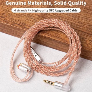  Cáp nâng cấp tai nghe bằng đồng KBEAR 4 lõi 2PIN   QDC KZ C Pin   TFZ   MMCX cho EDX PRO ZSN PRO Castor 