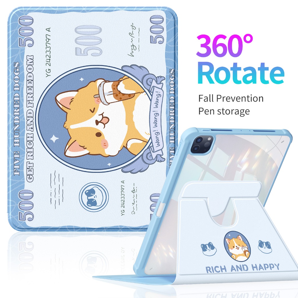 Vỏ da bảo vệ khung iPad Doge cho iPad 10.9 / air5 / air4 / 11 inch iPad air5 / air4 iPad Pro 20 / 21