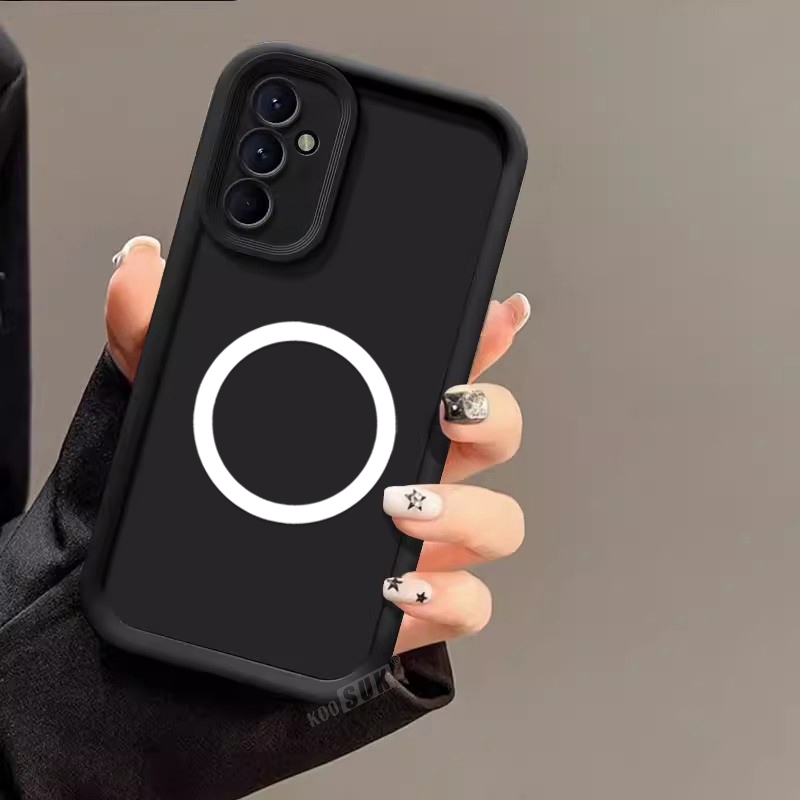 Ốp Lưng Cho Samsung Galaxy M56 M16 M06 F06 F16 5G Tấm Thu Hút Từ Tính Vỏ Điện Thoại Mềm Bảo Vệ Mặt S