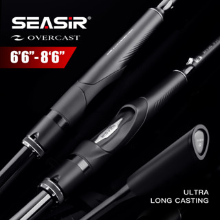 Seasir Overcast M / MH Spining & Đúc Cần Câu Sợi Carbon Gốm Dẫn Hướng Vòng Độ Nhạy Cao Mồi Trọng Lượng 5-40g 1.98M-2.59M Một Mảnh Cầm Khoảng Cách Ném Cần