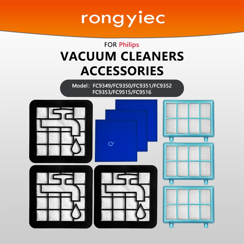 Rongyiec cho máy hút bụi Philips Phụ kiện bộ lọc thay thế Kompatibel mit: FC9949 / FC9350 / FC9351 /
