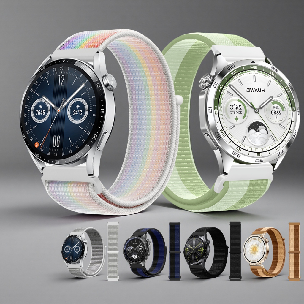 Dành Cho Huawei Watch GT5 4 3 2 Pro Dây Đeo Nylon Từ Tính Chống Nước Thể Thao Huawei Watch 2 3 4 Pro