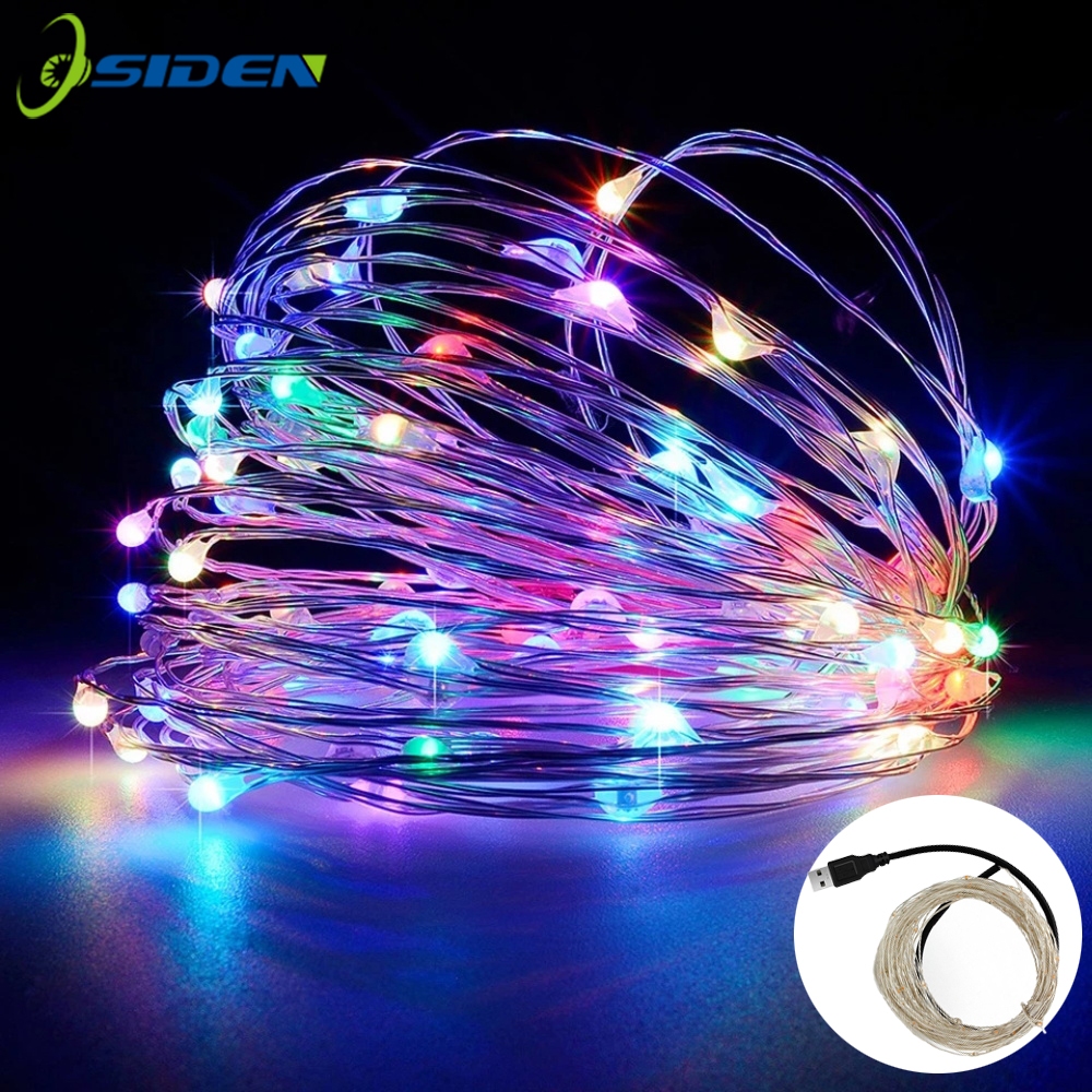 Đèn LED dây USB Osiden Licer 8 chế độ Làm mờ 5M / 10M / 20M Dây đồng Đèn cổ tích