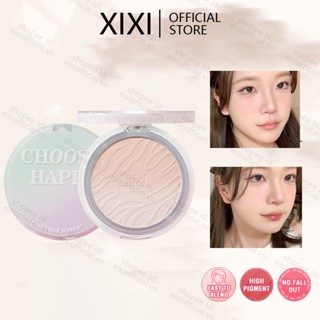 XIXI Gradient Màu Ép Bột Chống Thấm Nước Lâu Dài Bảo Vệ Toàn Diện Mặt Nhỏ Gọn Thiết Lập Bột Trang Điểm Kem Nền Kiểm Soát Dầu Mỹ Phẩm NO.D598