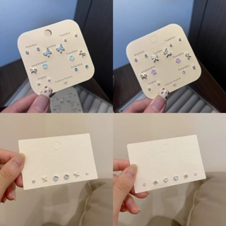 Set 6 Khuyên Tai Bạc S925 Mini Dễ Thương Dành Cho Nữ