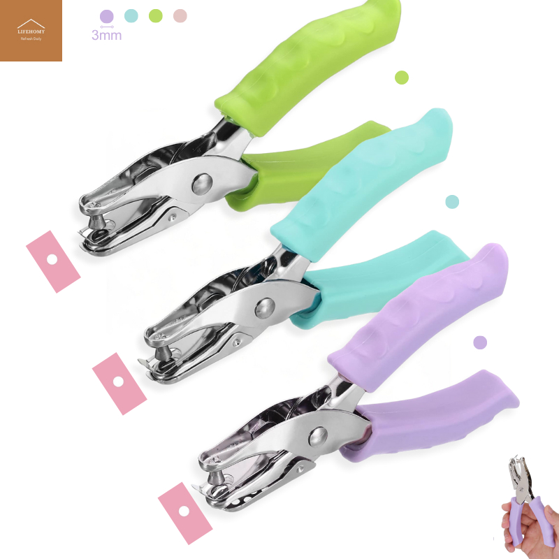 Lifehomy Puncher Lỗ Đơn 3 Mm Lỗ Puncher Cho Nhựa Snack Giấy Puncher Cho Thủ Công DIY