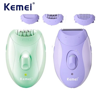 Kemei Điện Máy Cạo Lông Sạc Nữ Bikini Máy Cạo Râu Toàn Thân Tông Đơ Chân Nách Máy Tẩy Lông Chân Callus Tẩy