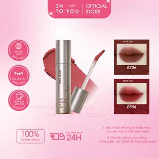 INTO YOU Son Bóng Đậm Đặc Son Mịn Son Lì Velvet Matte Sinh Viên Màu Đỏ Nâu
