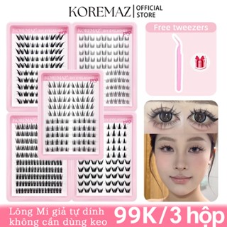 KOREMAZ 10 Hàng Lông Mi giả tự dính không cần dùng keo thế hệ mới có thể tái sử dụng nhiều lần